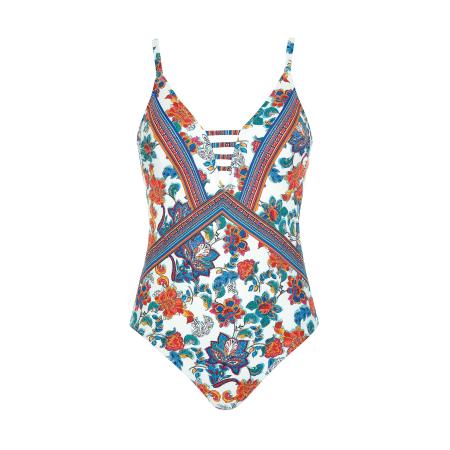 OLYMPIA OLYMPIA Badpak azuur / oranje / rood / wit