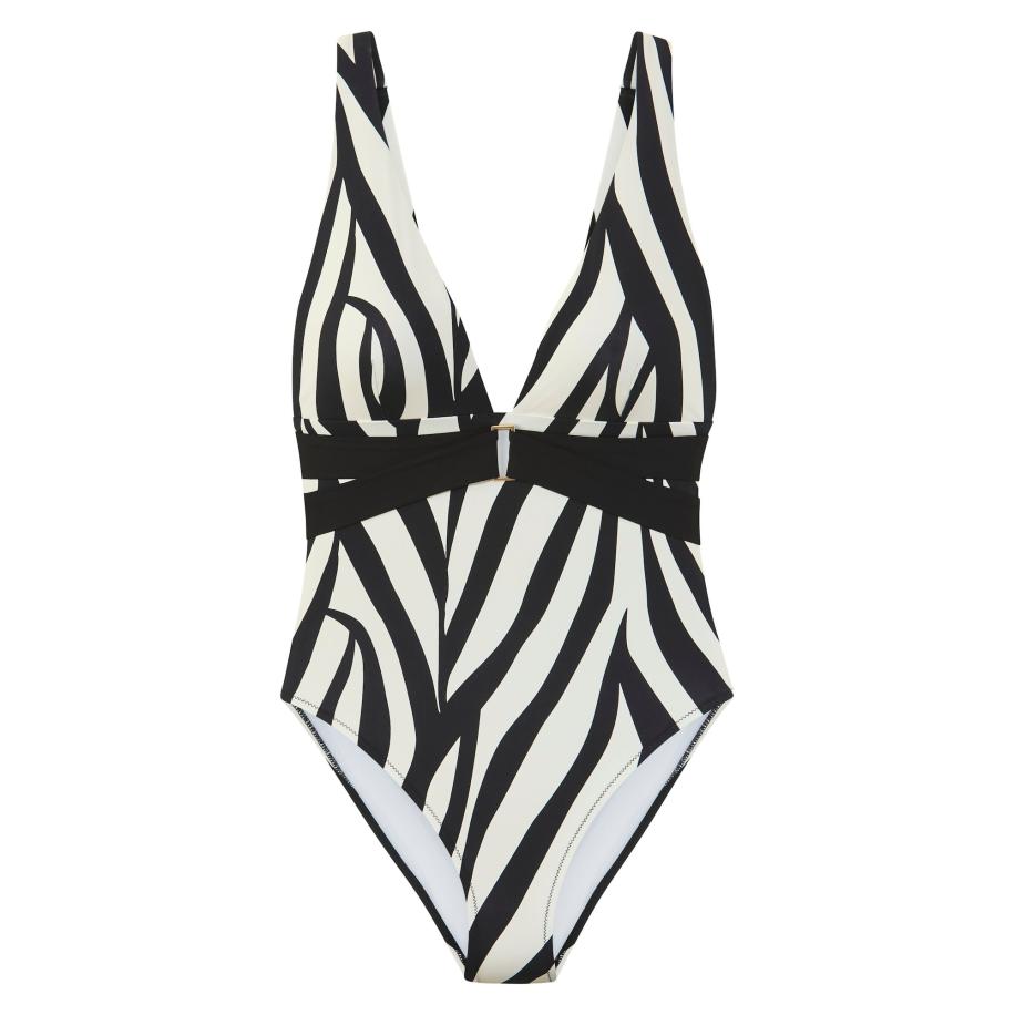 French Connection FRENCH CONNECTION Badpak zwart / wit -