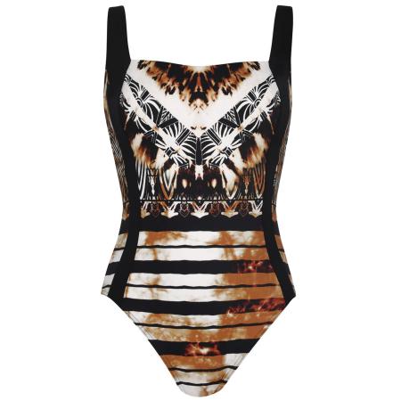 Sunflair SUNFLAIR Badpak bruin / zwart / wit