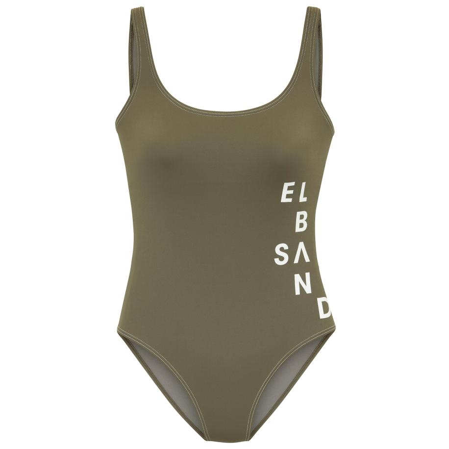 Elbsand Elbsand Badpak olijfgroen / wit -