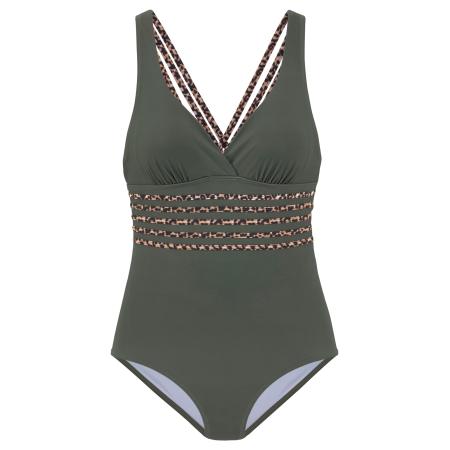 Lascana LASCANA Badpak beige / bruin / groen