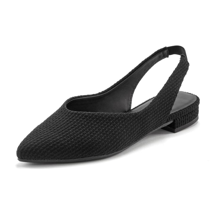 Lascana LASCANA Ballerina met riempjes zwart -