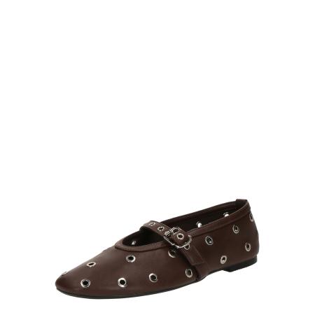 Glamorous GLAMOROUS Ballerina met riempjes donkerbruin