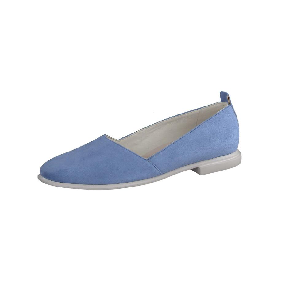 Paul Green Paul Green Ballerina blauw denim -