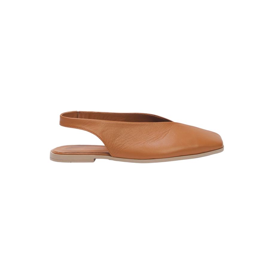 Trendyol Trendyol Ballerina met riempjes karamel -