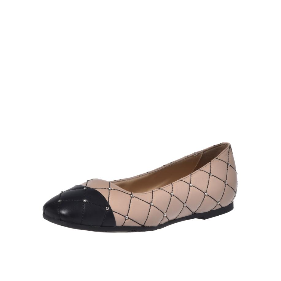 Baldinini BALDININI Ballerina nude / zwart / zilver -