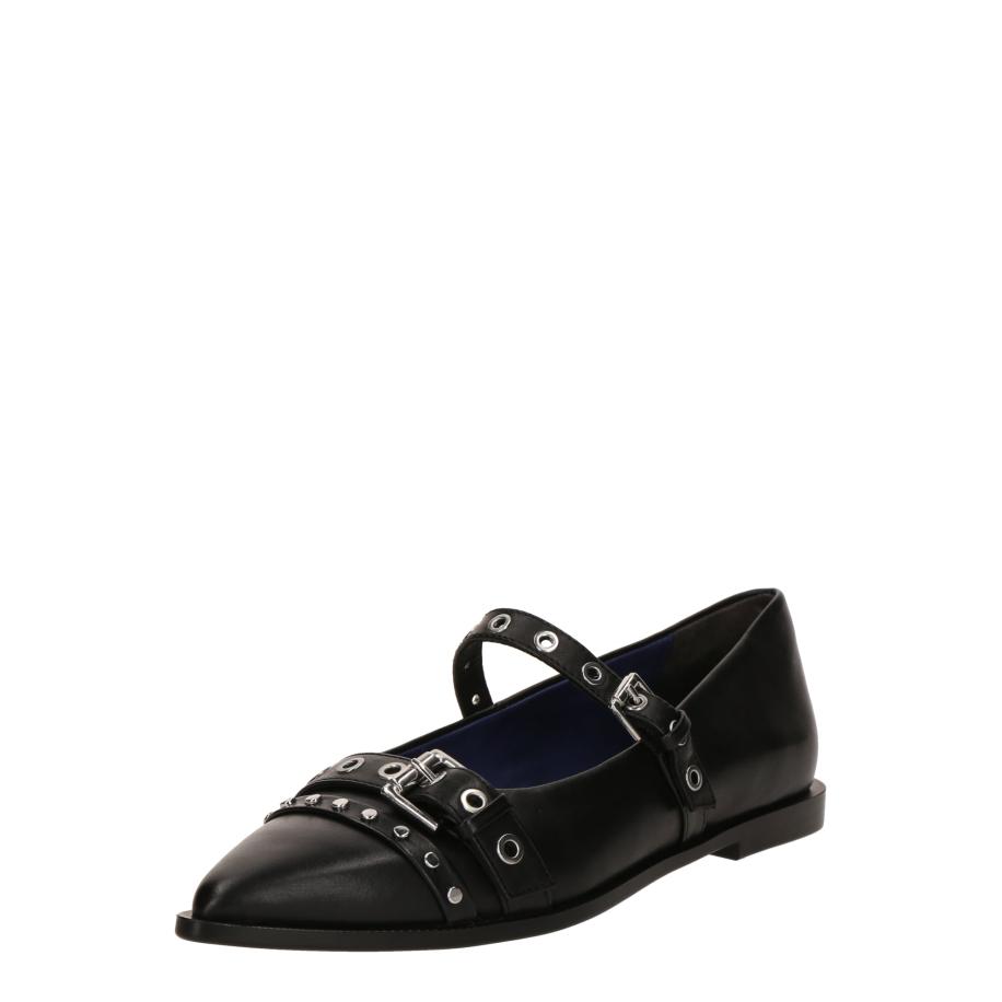 Newd NEWD Ballerina met riempjes zwart -