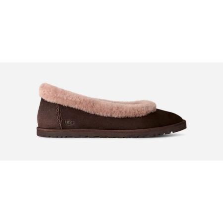 UGG® Zora Ballet in Dusted Cocoa, Maat 36, Suede