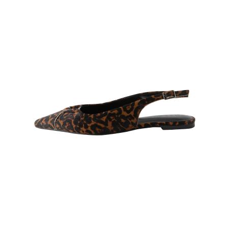 Next Next Ballerina met riempjes Forever Comfort bruin / zwart