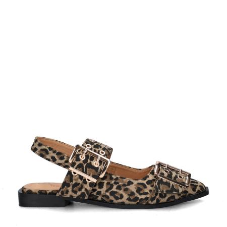 Nelson ballerinas & instappers Bruin 483385