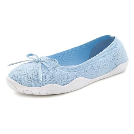 Lascana LASCANA Ballerina Ballerina blauw / wit