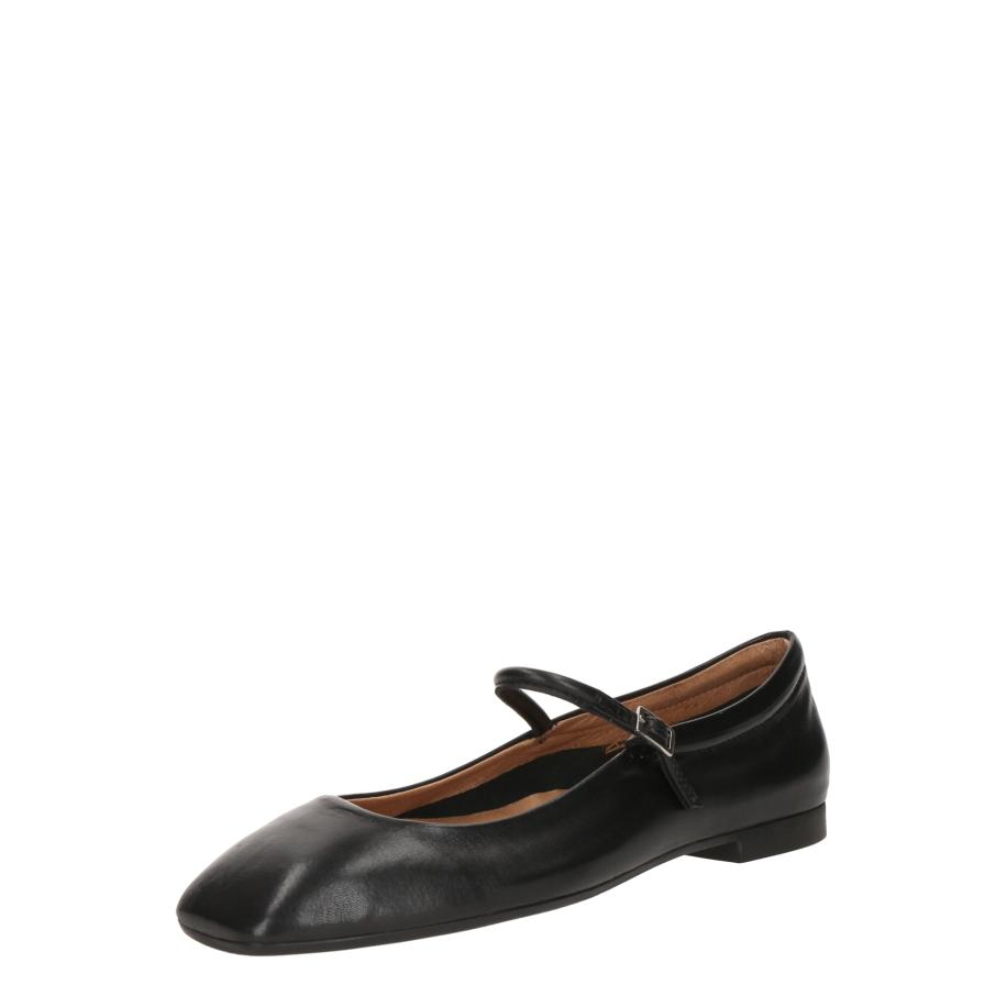 PAVEMENT Ballerina met riempjes Elga zwart Zwart