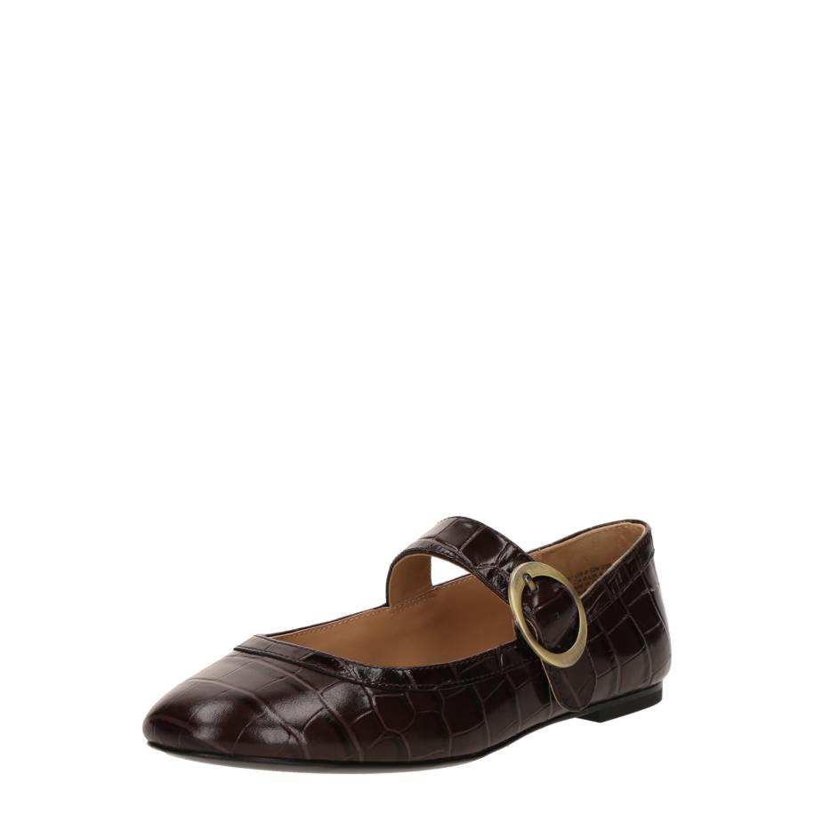 & Other Stories & Other Stories Ballerina met riempjes kastanjebruin -