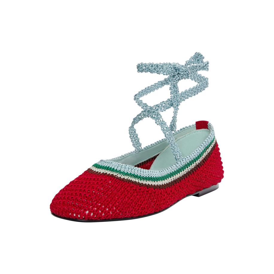 Pull&Bear Pull&Bear Ballerina lichtblauw / lichtgrijs / donkergroen / rood -