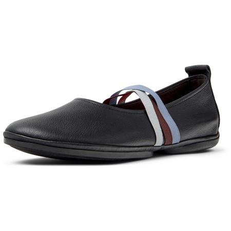 Camper CAMPER Ballerina met riempjes Right Nina zwart