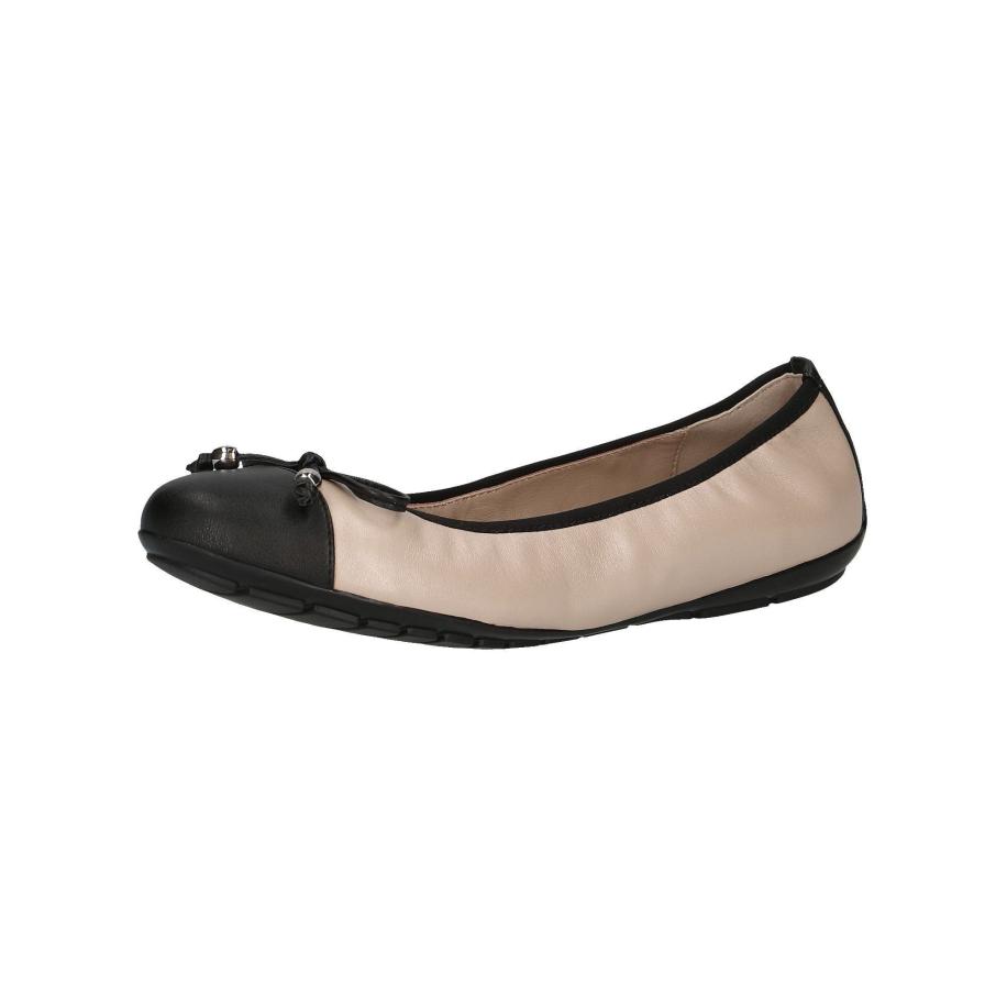 Caprice CAPRICE Ballerina beige / zwart -
