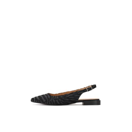 Kazar Ballerina met riempjes bruin / grijs / zwart