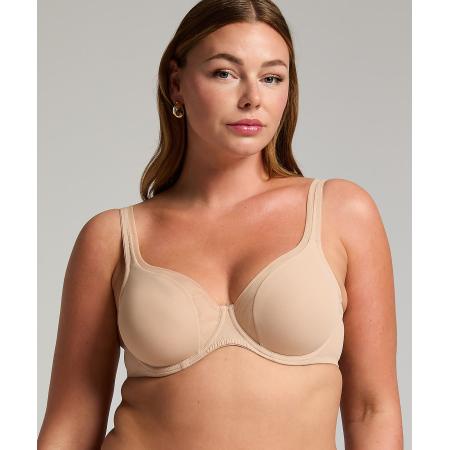 Hunkemöller Niet-voorgevormde beugel bh Mesh Beige