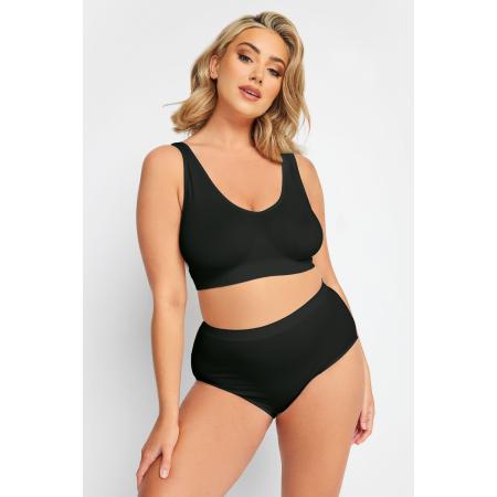 Yours Nietvoorgevormde Naadloze Bh In Zwartsize 50-52