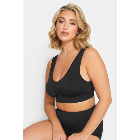 Yours Naadloze Bh Met Verwijderbare Cups In Zwartsize 54-56