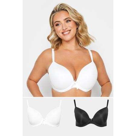 Yours 2 Beha's Van Microvezel In Wit/Zwart Size 100L