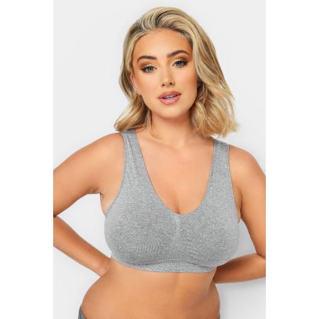 Yours Naadloze Bh Met Verwijderbare Cups In Grijssize 54-56