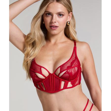 Hunkemöller Niet-voorgevormde longline beugel bh Billie Rood