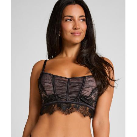 Hunkemöller Niet-voorgevormde longline beugel bh Cynthia Zwart