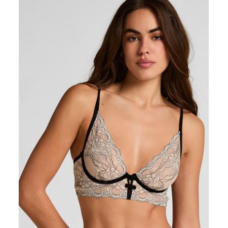 Hunkemöller Niet-voorgevormde longline beugel bh Agnes Wit