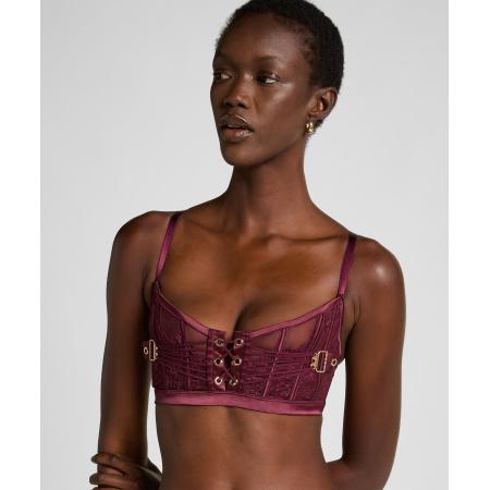 Hunkemöller Niet-voorgevormde longline bh Avela Rood