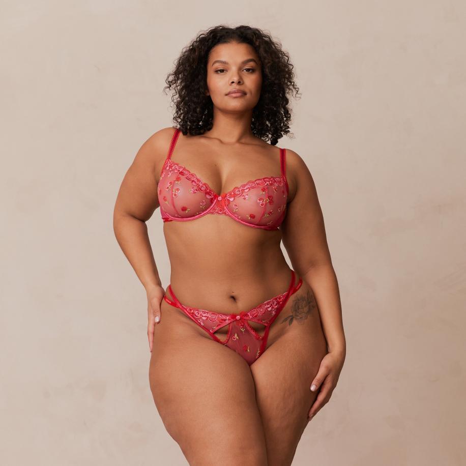 Lounge Blush Embroidered Balcony BH Felroze 65 / G Roze