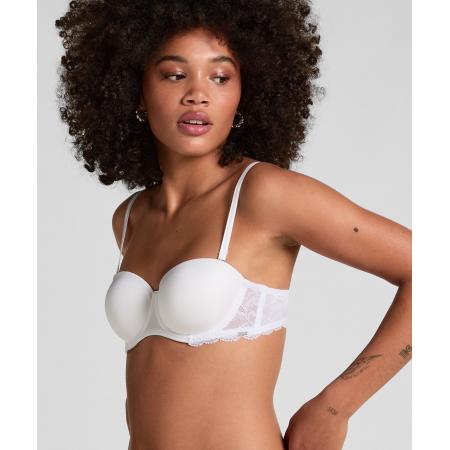 Hunkemöller Voorgevormde strapless beugel bh Angie Wit