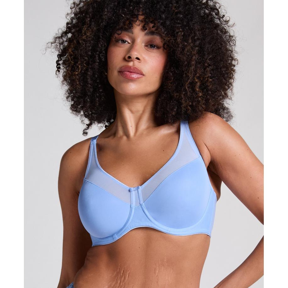 Hunkemöller Niet-voorgevormde minimizer beugel bh Nina Blauw Blauw