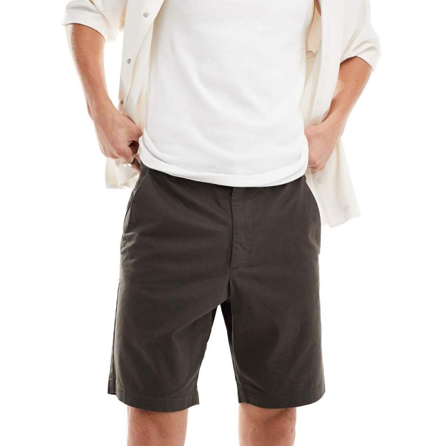 French Connection Chinoshort in kaki-Groen Groen