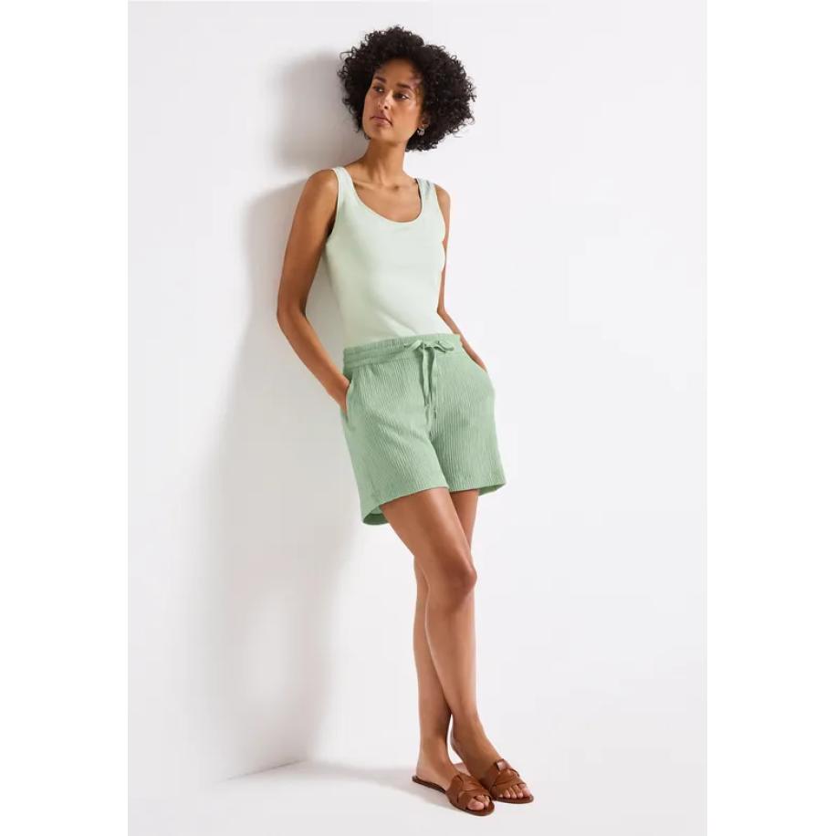 Street One Gestructureerde shorts Groen