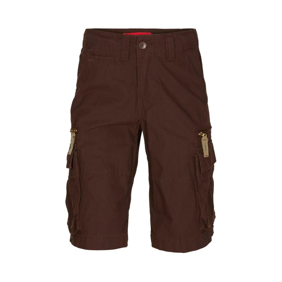 Molecule Cargobroek BAGGY donkerbruin / rood Bruin