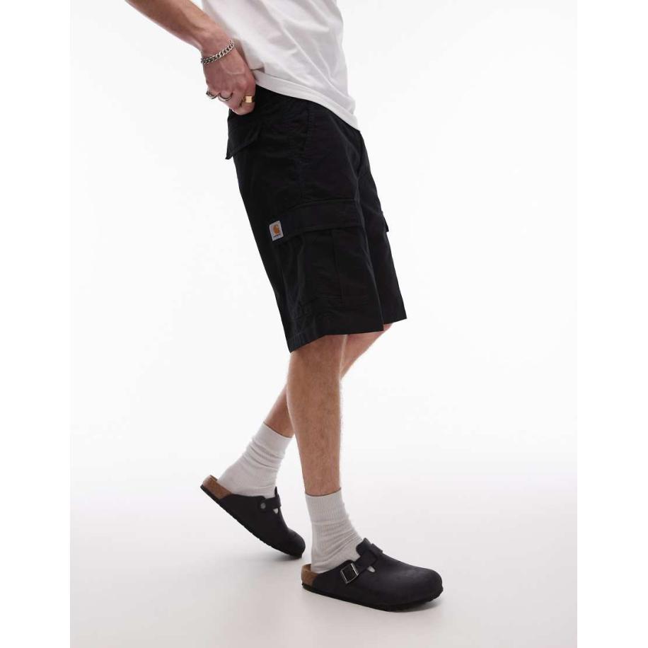 Carhartt WIP - Aviation - Cargoshort in zwart Zwart