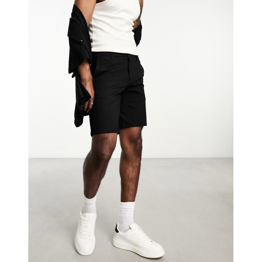 Only & Sons - Nette jersey short in zwart Zwart