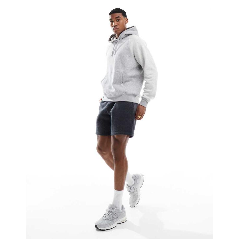 Hollister - Icon - Fleece short van 8 inch in antracietgrijs Grijs