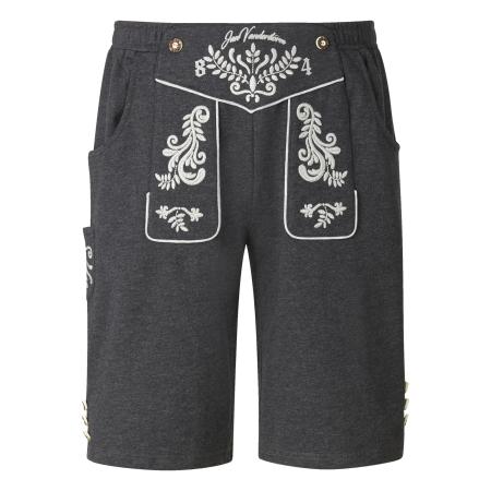 Jan Vanderstorm Bermuda donkergrijs, Effen