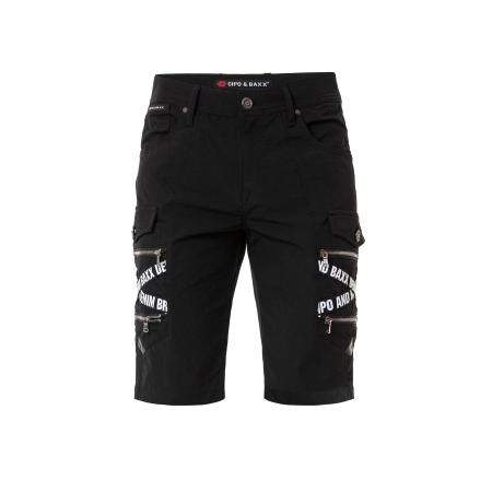 Cipo & Baxx CIPO & BAXX Broek zwart / wit