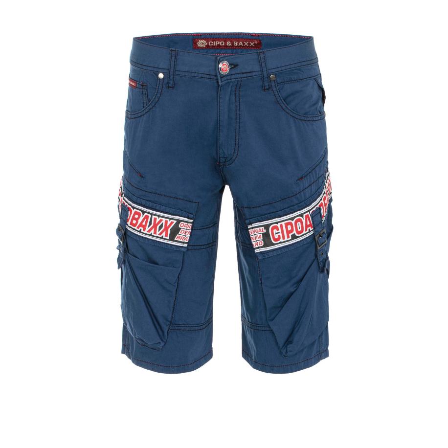 Cipo & Baxx CIPO & BAXX Broek navy / rood / wit -