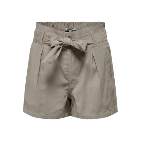 Only ONLY Bandplooibroek Aris donkerbeige