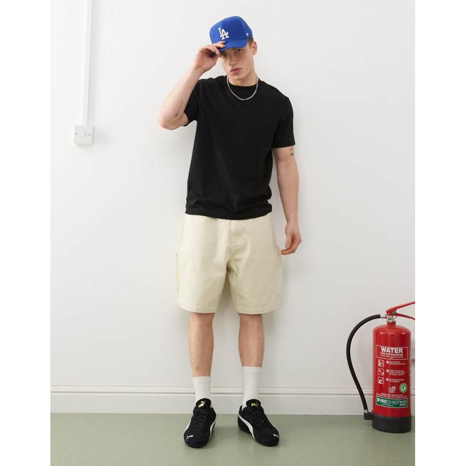 Santa Cruz - Big - Denim timmermansshort in beige-Neutraal Multicolor