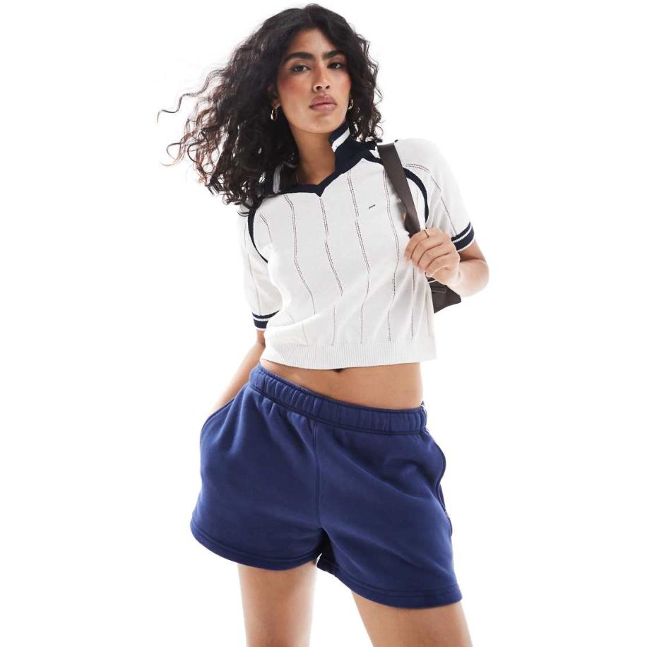 Cotton On Gebreide short in marineblauw Blauw