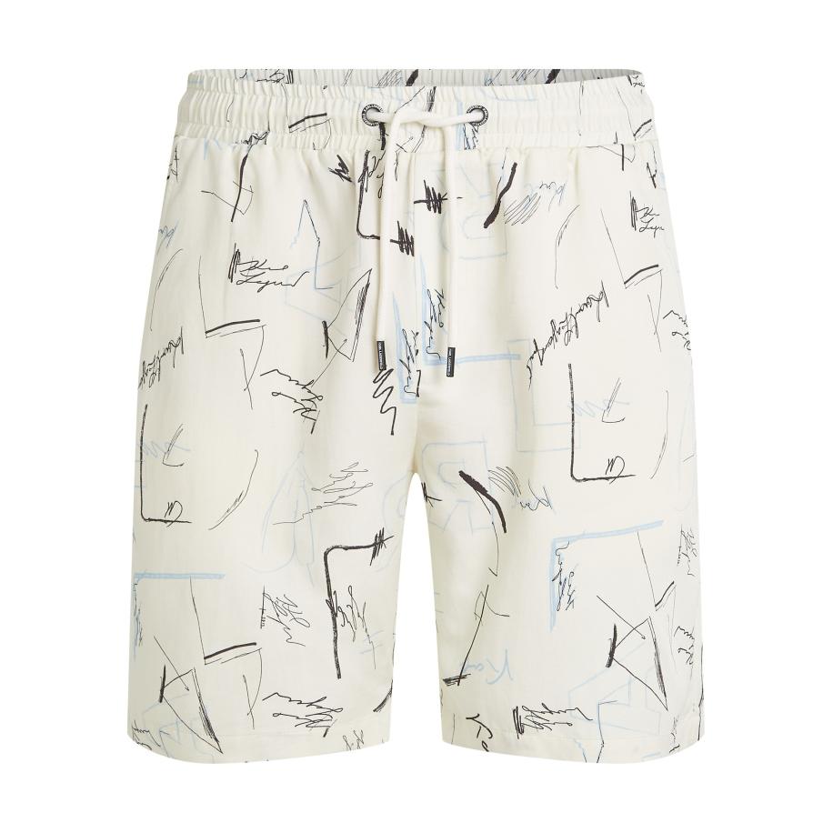 Karl Lagerfeld Karl Lagerfeld Broek beige / lichtblauw / zwart -