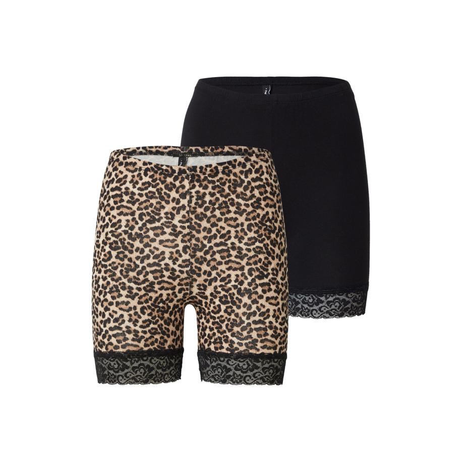 Only ONLY Leggings ONLLIVE LOVE beige / bruin / zwart -