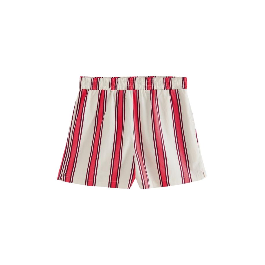 Next Next Broek framboos / zwart / wolwit -