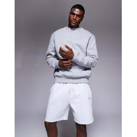 The North Face - Essentials - Shorts van sweatstof met logo in grijs