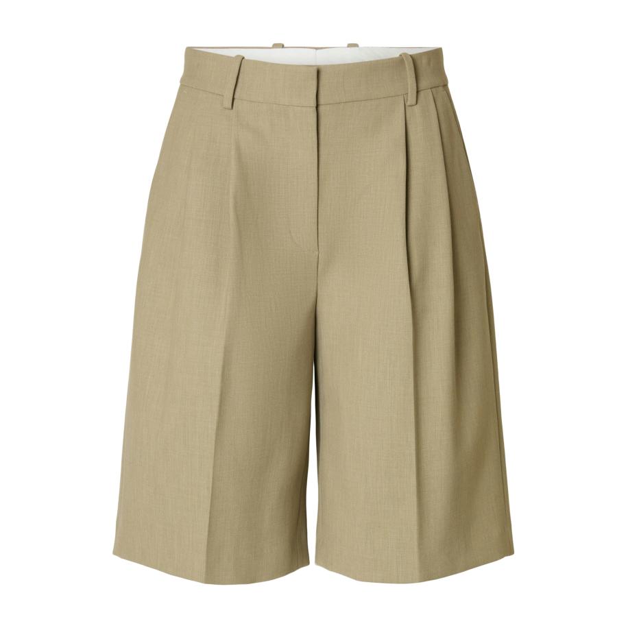 Selected SELECTED Bandplooibroek SLFRITA kaki -